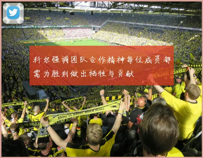 科尔强调团队合作精神每位成员都需为胜利做出牺牲与贡献